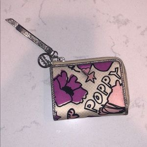 Coach poppy collection wallet